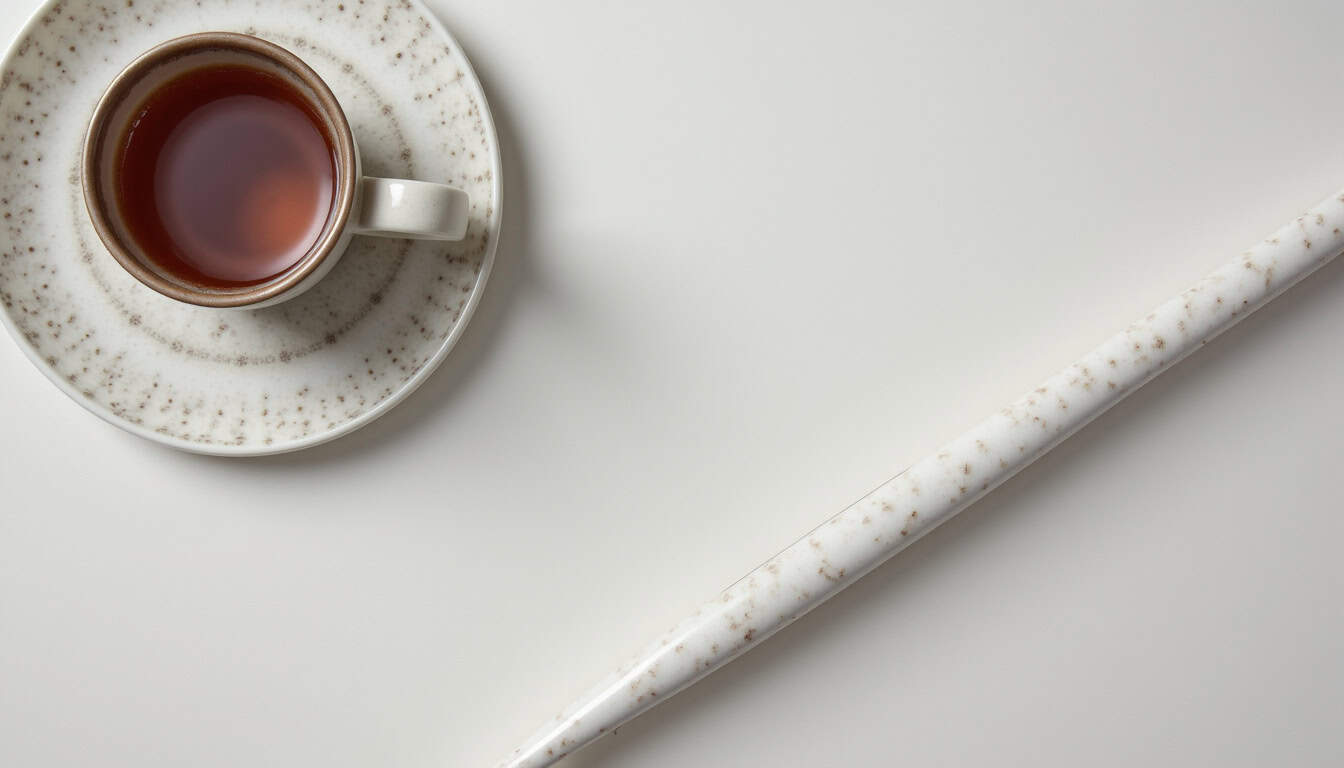 Tasse de thé blanc.