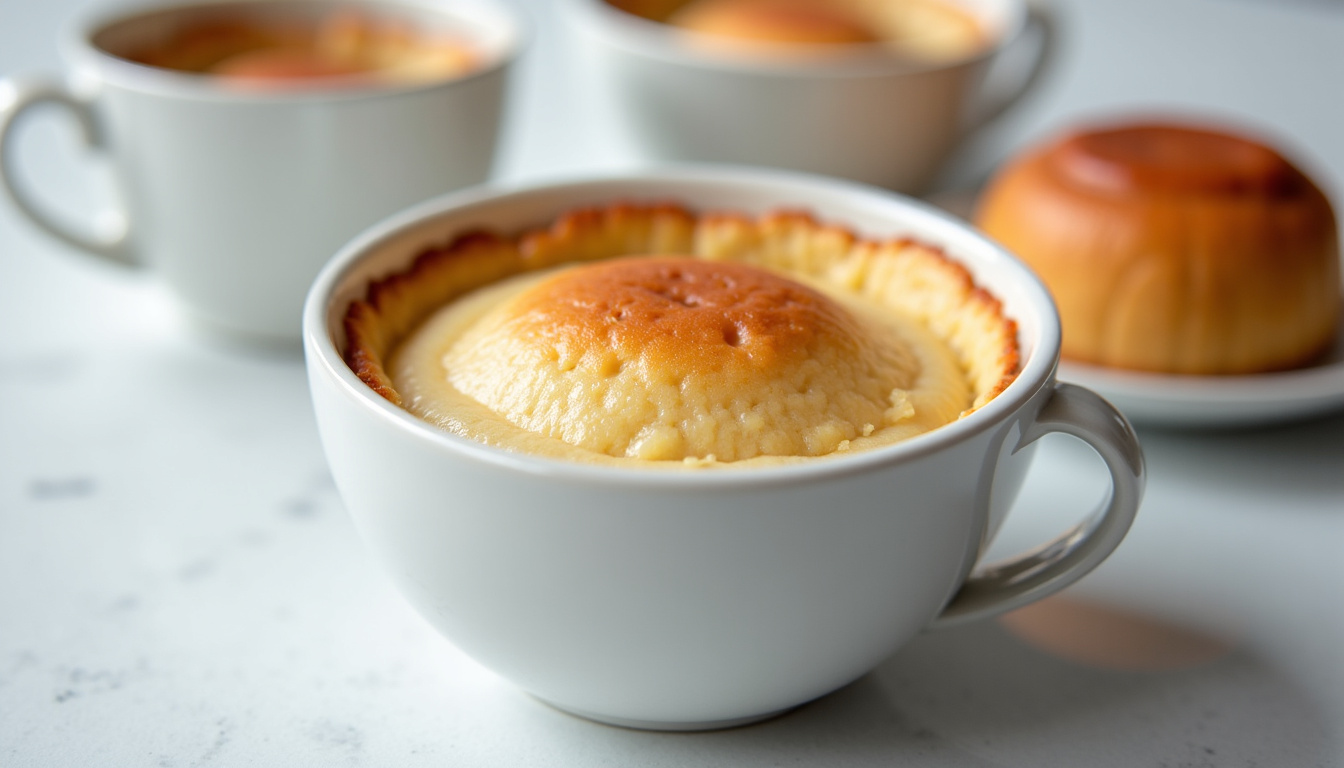 Mug cake mal préparé avec trop de liquide, manque de levure, ou surcuisson