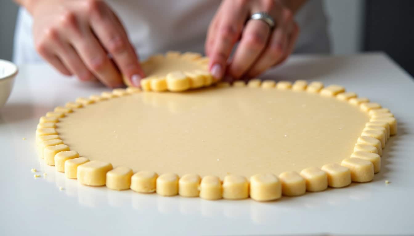 Préparation de la pâte à cookies aux flocons d