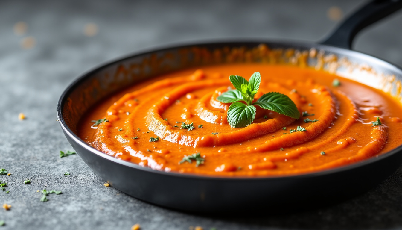 Préparation étape par étape de la sauce fromagère dans une casserole