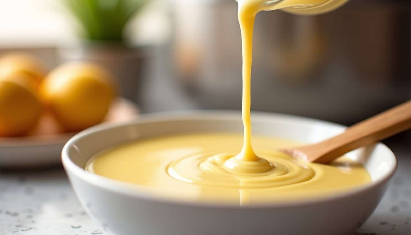 Soupe de maïs crémeuse dans un bol blanc, idéale pour un repas chaud.