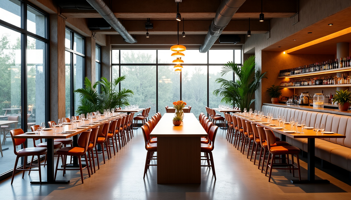 Intérieur du restaurant La Fabuleuse Cantine situé dans la Cité du Design à Saint-Étienne