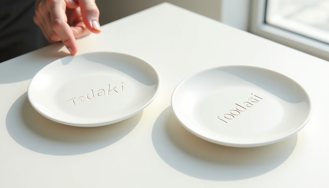 Comparaison visuelle entre les noms Foodaki et Foodaqui, montrant la différence d