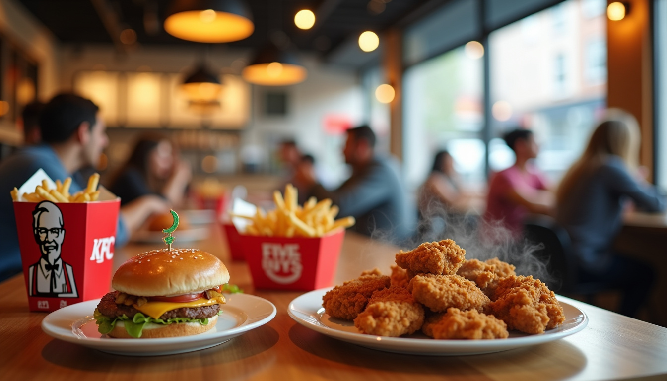 Enseignes KFC, Quick et Five Guys proposant des menus halal en France