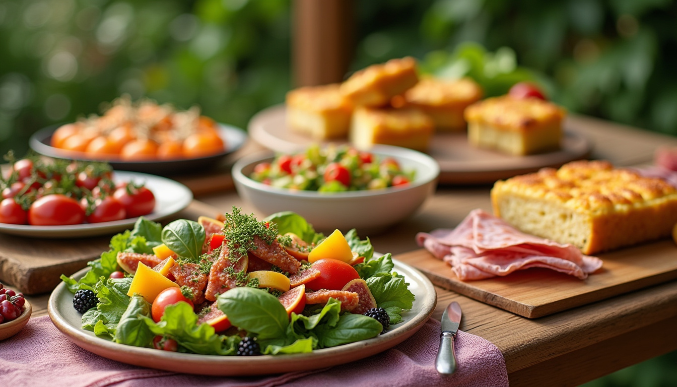 Carte variée des plats proposés par le service traiteur de Super U