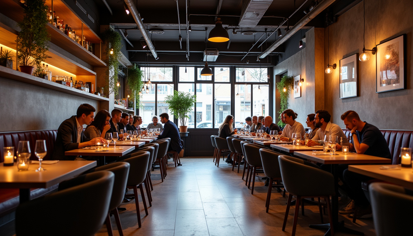 Intérieur du restaurant House Grill à Rennes avec clients et décor moderne