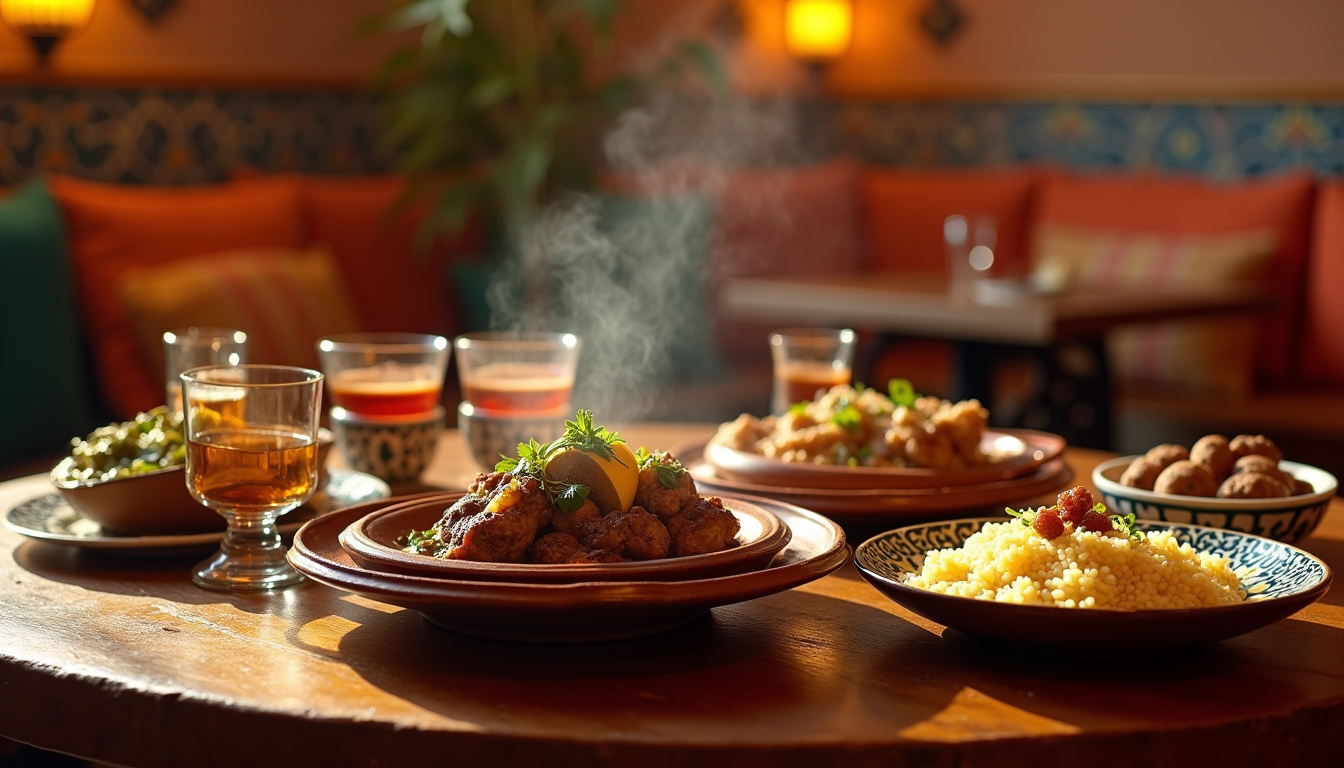 Restaurant marocain typique à Aix-en-Provence avec ambiance chaleureuse et plats traditionnels