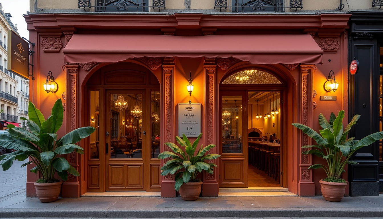 Vue extérieure du restaurant South Indian Foodie situé au 3 rue Pré-Gaudry à Lyon
